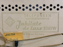 Vintage Telefunken Superheterodyne Deluxe 5261W AM/FM/SW Tabletop Radio –