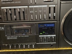 Sanyo C4 Boombox Vintage Stereo Cassette Tape Player with AM/FM Radio Tested