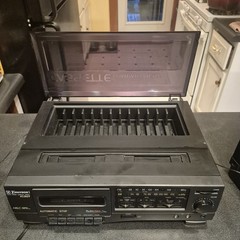 Vintage Emerson AS2609 Black AM/FM Cassette Player & Recorder With Speakers