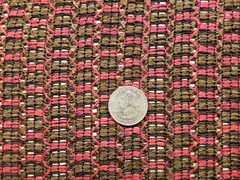 NOS 20 x 17&Prime; Antique Radio Victrola SPEAKER Grille Cloth Fabric Vintage Red – C