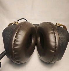 Marantz SD-5 VTG Dynamic Headphones Black/Champagne/Gold 70s~Tested~Short R side
