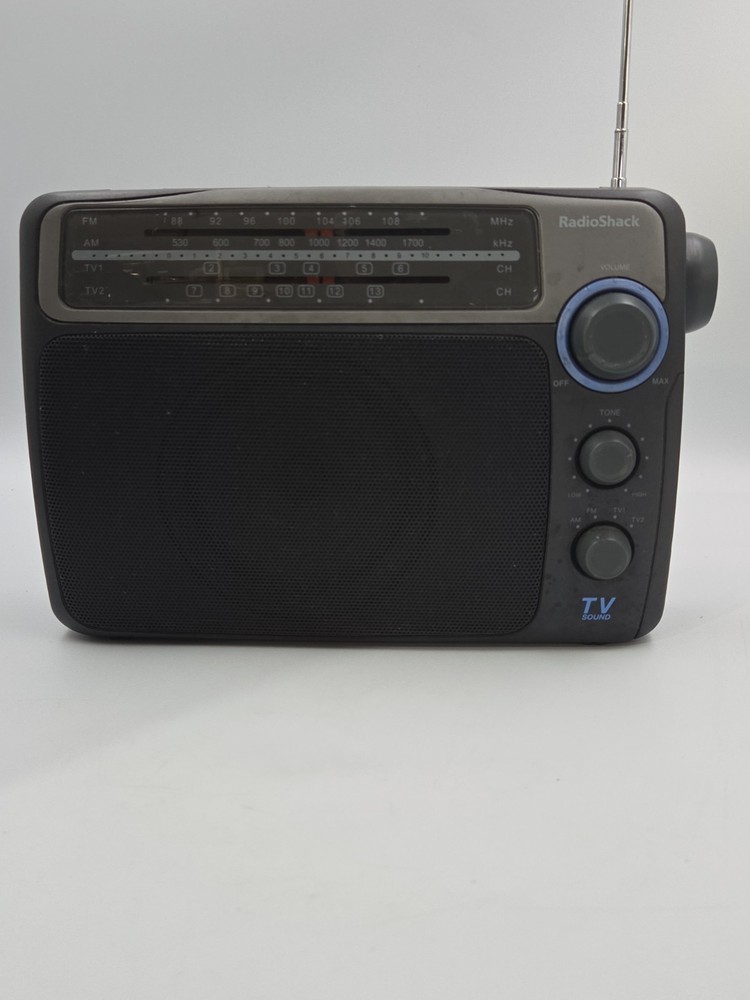 Vintage Radio Shack 12-887 Multiband Portable Radio AM FM TV1 TV2 Tested Works