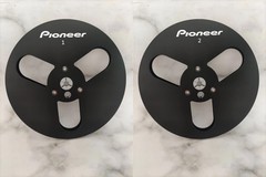 New One Pair Pioneer silvery 7 » Tape Reel Light Metal Aluminum Take Up Reel
