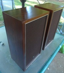 Vintage 1971 Pioneer CS-33 25 Watts 2 Way Speakers Driver System Made in Japan