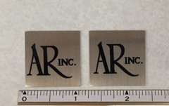 Large AR Acoustic Research Speaker Badge Logo Emblem Custom Made Pair