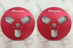 One Pair Pioneer silvery 7 » Tape Reel Light Metal Aluminum Take Up Reel