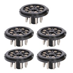 10Pcs 8Pin Octal Bakelite Tube Base Socket Saver Adapter for EL34 EL34 6N8P USA