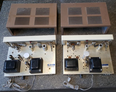2x Heathkit AA-13 Mono Tube Amplifiers EL84/6BQ5 UA2/EA2/AA-161 Transformers