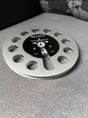 One pair silvery TAPE REEL Sony 7&Prime; inch Light Metal Aluminum Take Up Reel