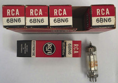 RCA 6BN6 Vacuum Tubes Made In USA NOS Lot Of 5 +Box