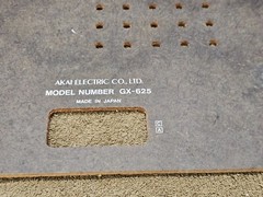 Akai GX-625 GX625 Reel To Reel Player Recorder Parts Back Cover