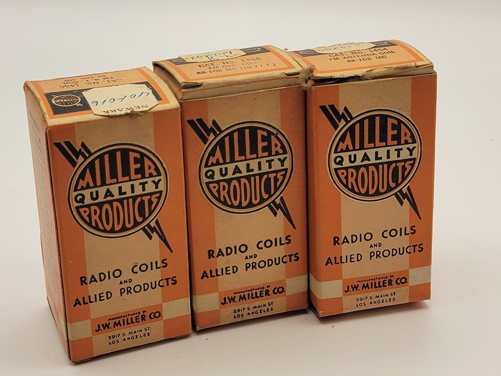 Mille 1454 1455 1456 FM Antenna Signal Frequency Coil 88-108 MHz Lot of 3