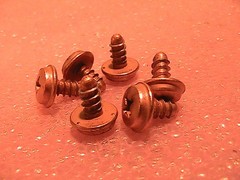 Pioneer SX-1250 top cover screws COPPER clad. Dress up parts.
