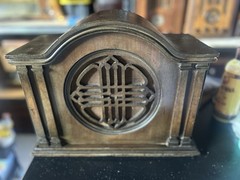 Vintage Brunswick Cathedral Radio Speaker Cabinet Wood Retro External Speaker