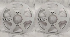One Pair 10.5 » silvery TEAC Tape reel High Quality Aluminum Take Up Reel