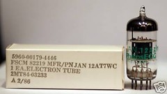 JAN Philips / GE NOS 12AT7 12AT7WC Matched Pair