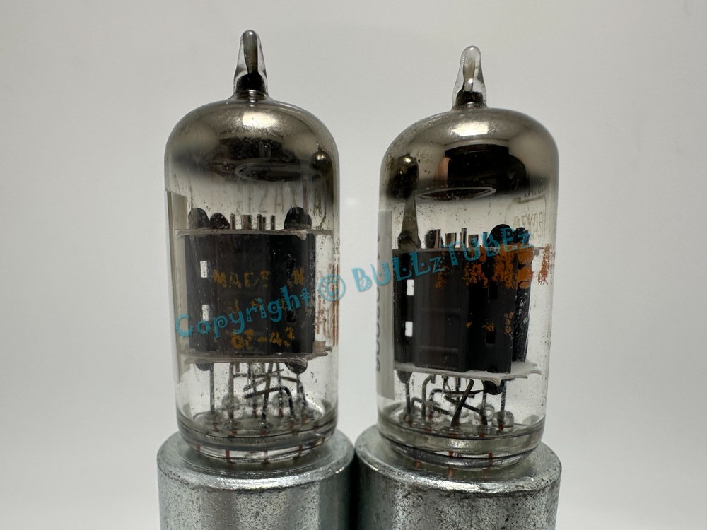 RCA 12AX7A 1960&rsquo;s 14mm Gray Plate Tubes PLATINUM MATCHED on AT1000 ECC83 7025