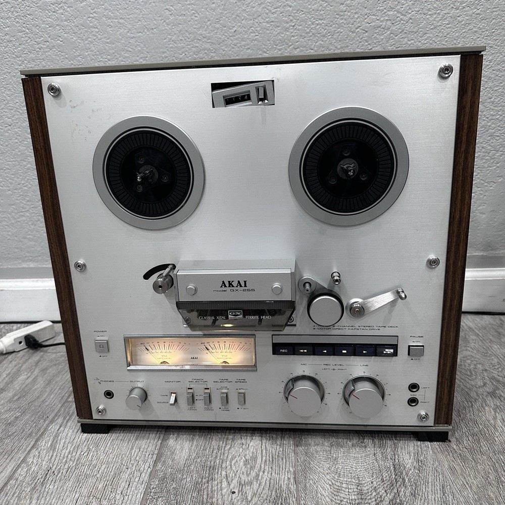 Vintage AKAI GX-255 – Reel To Reel – For Parts Or Repair *Power Tested*