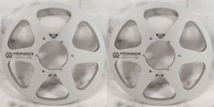 One Pair 10.5 » black Pioneer Tape reel High Quality Aluminum Take Up Reel