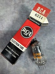 RCA 6211 Vacuum Tubes RARE 3-Mica Twin Triodes for Audio Amps & PreAmps NOS NIB