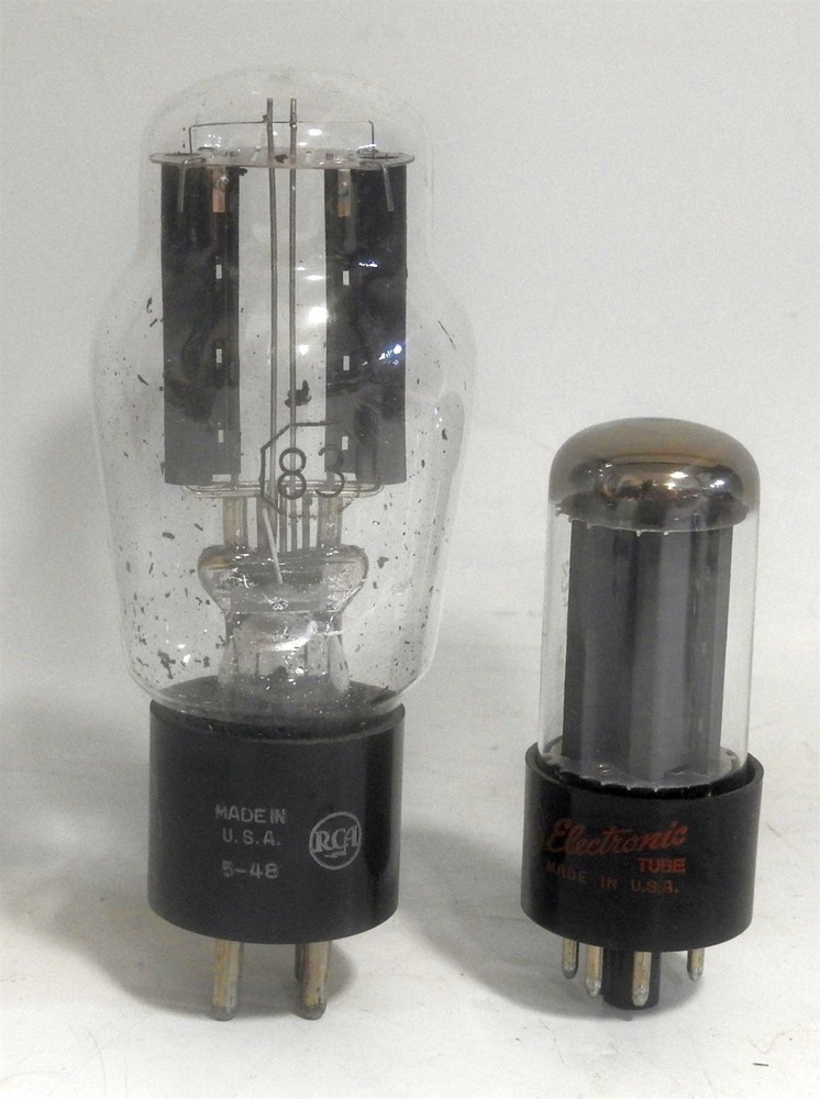 TESTED RCA 83 & RCA 5Y3GT TUBE TESTER RECTIFIER SET AS USED IN THE HICKOK TESTES