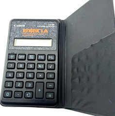 Canon LC-36 Entex LA Vintage Electronic Calculator with Case Taiwan