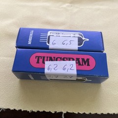 Tungsram E80CC 6085 CV5989 /Top 12AU7 new tested matched lot of 2
