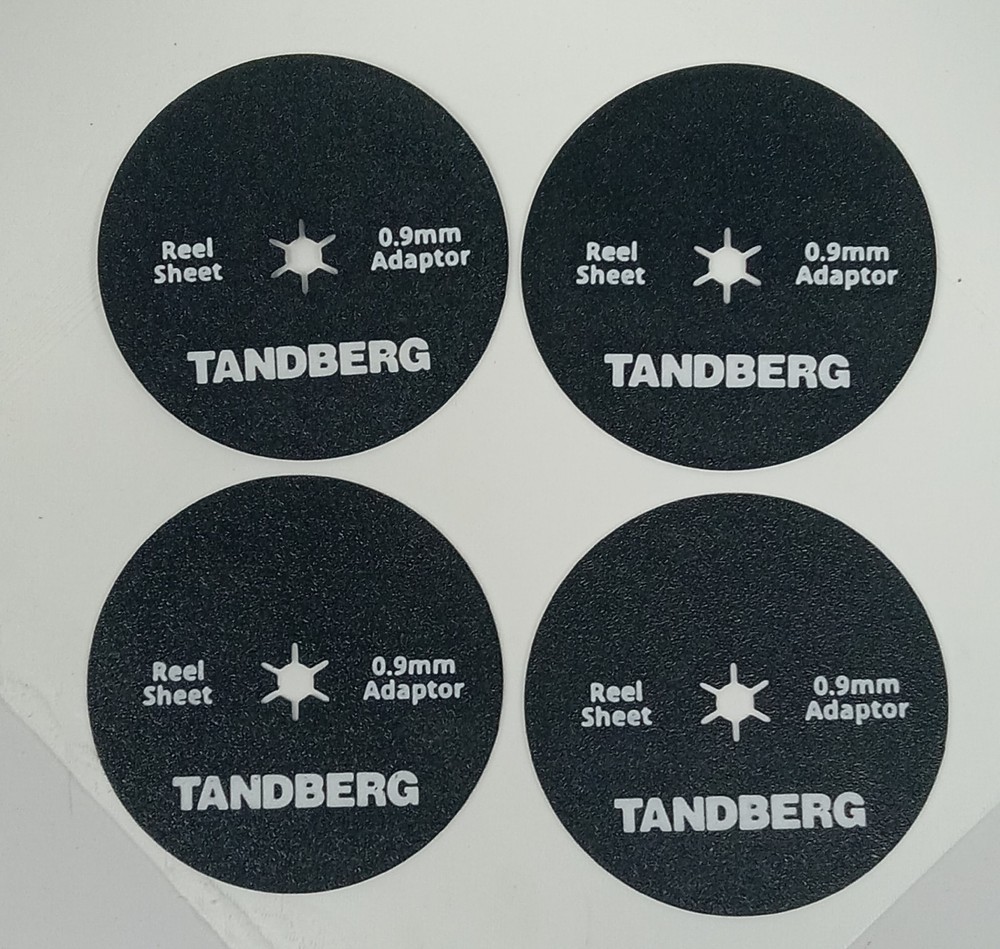 Four Tandberg – REEL TO REEL Adjusting Sheet Spacers Adaptors 0.9mm – New