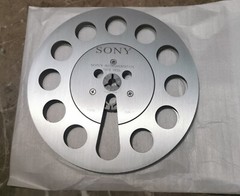 One pair silvery TAPE REEL Sony 7&Prime; inch Light Metal Aluminum Take Up Reel
