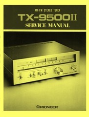 Pioneer TX-9500 II Tuner 2-in-1 combination OWNER&rsquo;S and SERVICE MANUAL