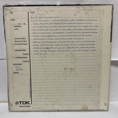 TDK LX 35/180Bm 10.5&Prime; Metal Reel Vintage Japan Untested Sold As Is