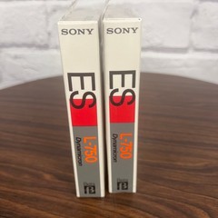 Sony ES L-750 Blank Beta Video Tapes Lot of 2 Sealed Y2K Retro Vintage Artsy