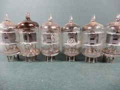 GE (5) Amperex (1) 5654 6AK5 Vacuum Tubes Untested