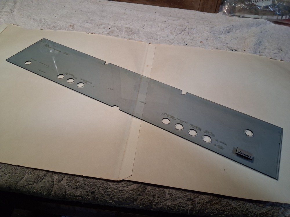 SANSUI 9090 PLASTIC DIAL FRONT COVER FREE SHIP