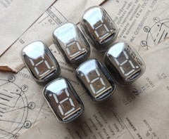 IV-22 x 6 VFD Nixie Tube matched set (Same date and background) NOS (USA Seller)
