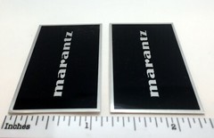 Marantz Speaker Badge Logo Imperial Style Custom Made Aluminum Pair