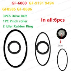 Drive Belt Idle Wheel Ring 、Pinch Roller 、Drive Belt Repair for Sharp GF-6060