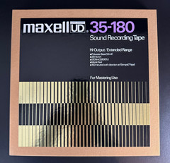 NOS Maxell UD 35-180 10.5&Prime; Metal Reel to Reel Tape 3600 Ft w/Box & Inserts