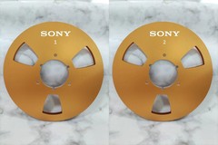 One Pair 10.5 » silvery Sony Tape reel High Quality Aluminum Take Up Reel..