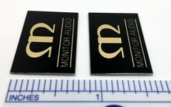 Monitor Audio Speaker Badge Logo Custom Made Aluminum