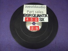 BSR Quanta 450SX Turntable Rubber Mat. Soft & Pliable. Parting Out Quanta 450SX