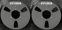2X silvery 10.5 » Aluminium tape reel for Studer Reel To Reel tape recorder