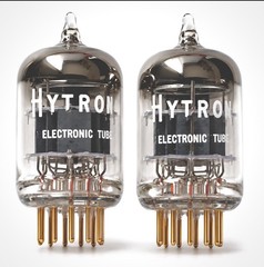 NOS HYTRON 5670W Gold Pin Matched Pair 2C51 / 396A Excellent WE396A Tested TV-7