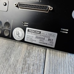 Tascam TSR-8 Reel to Reel – Rear Middle Cover Panel w/Accessory 1 & Remote Punch