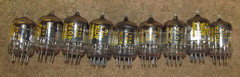 9 used Western Electric 407A Tubes ,