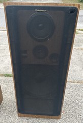 Vintage Pioneer 150W 3-Way Speaker system CS-K535 150W Japan & USA 36&Prime; WORKING!