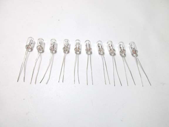 NEW 10 (Ten) Miniature 24V 50ma 5mm Incandescent Lamps Bulbs with Tracking #