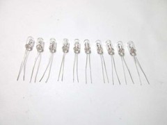 NEW 10 (Ten) Miniature 24V 50ma 5mm Incandescent Lamps Bulbs with Tracking #