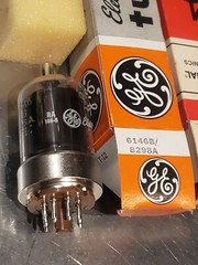 Two New 9298A/ 6146B GE National Electronic Tubes NOS- UNTESTED-AS-IS