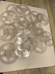 reel to reel ,Take-up reel 1/4&Prime; 7&Prime; clear plastic